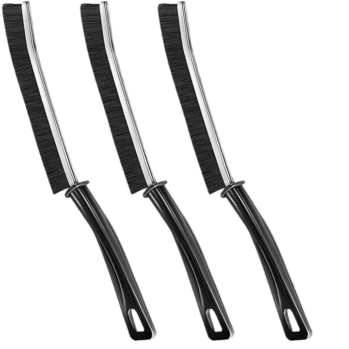 Set de perii multifunctionale pentru crapaturi din 3 piese, Kravzite®, antiderapant, rezistent la pete, 140 x 200, gri deschis