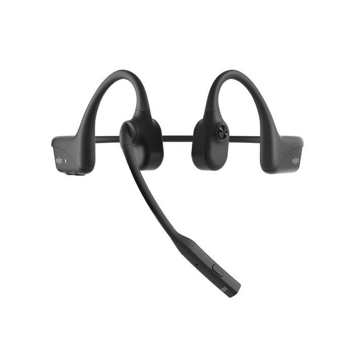 SHOKZ OpenComm2 | Écouteurs à conduction osseuse - Bluetooth - Microphone - Noir