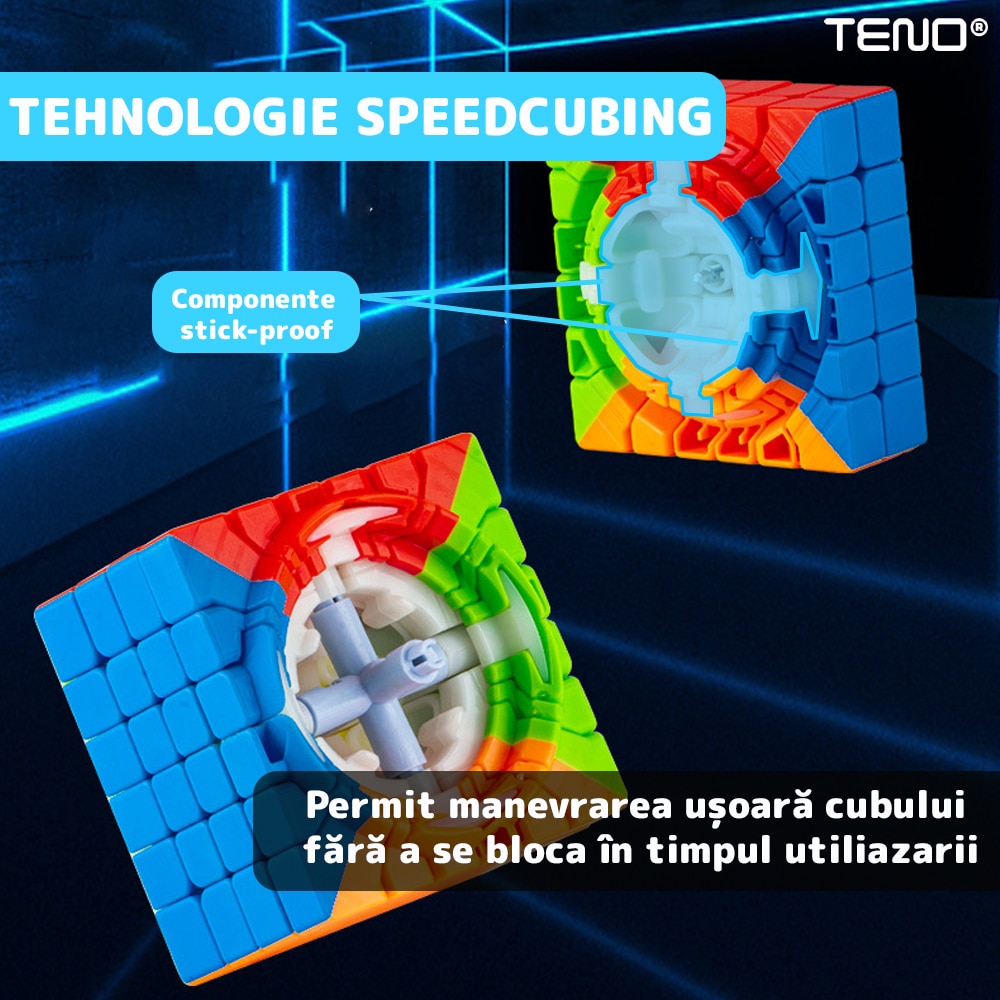 Cub Rubik Magic Cube Magnetic Teno®, speed puzzle, stickerless ...