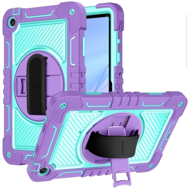 Калъф fixGuard Defense360, Rotation за Huawei MatePad SE 10.4" Purple Mint