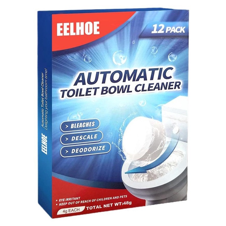 Tabletta WC csésze tisztításához, EELHOE, 12 db, 48g