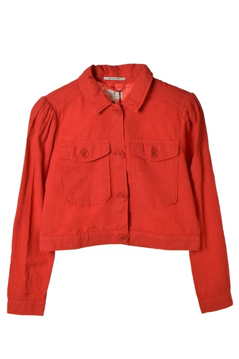 Q/S pirosas, len női boleró – 36