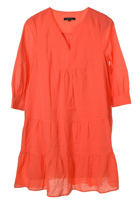 Comma оранжева дамска памучна рокля - 36