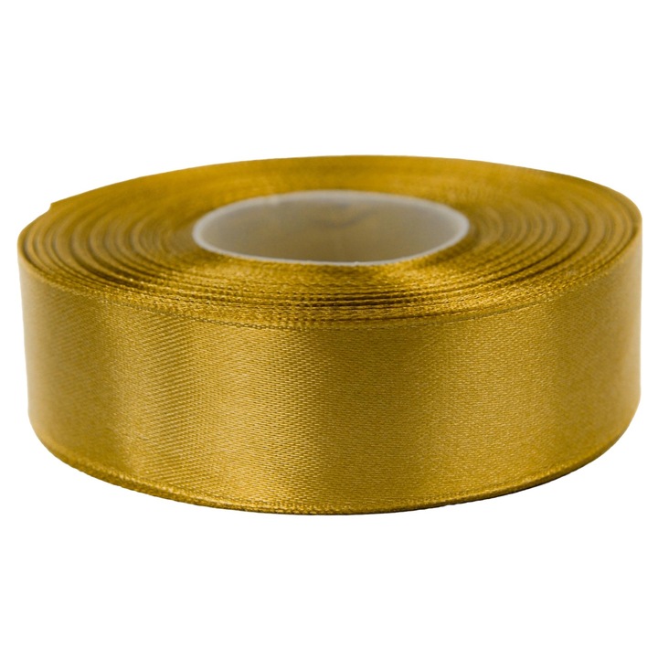 Panglica, Brewis, Satin, 25 mm, 32 m, Auriu