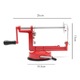 Aparat multifunctional pentru bucatarie, de facut cartofi spiralati, curatare fructe, indepartare miez, Rosu, 26 x 13 cm