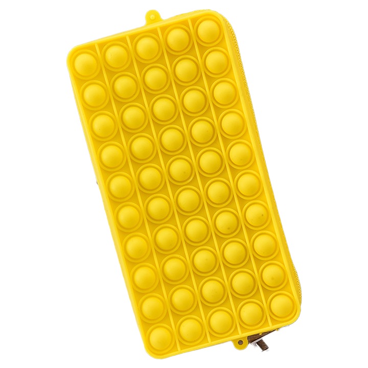 Penar multifunctional, rezistent la apa, galben, cu fermoar