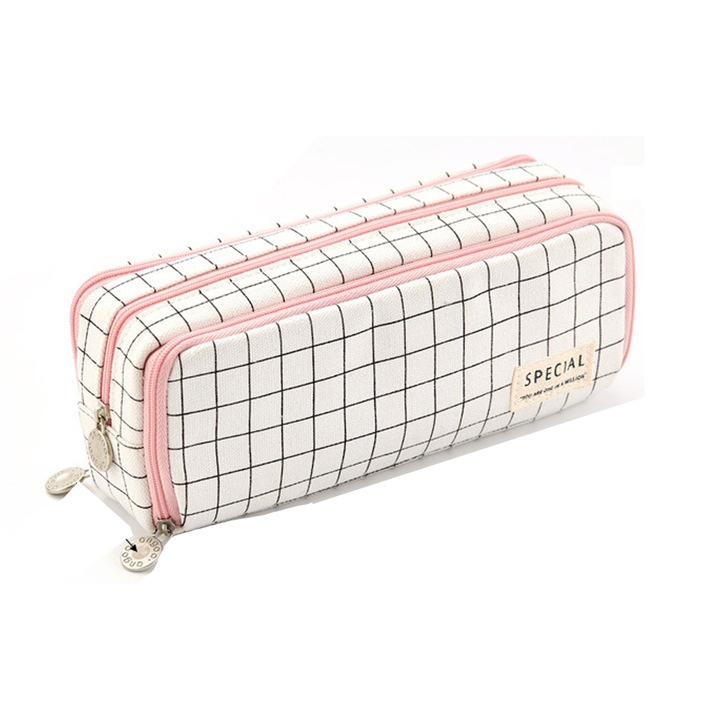 Tolltrartó Jormftte, nagy kapacitású, 3 rekeszes, vászon anyag, többszínű