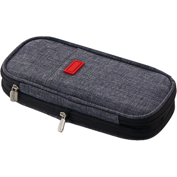 Penar multifunctional, compartimentat, rezistent la apa, gri inchis