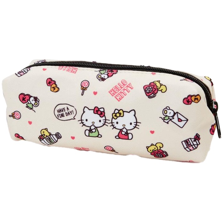 Hello Kitty tolltartó, Jormftte, Canvas, Többszínű, 19x6cm