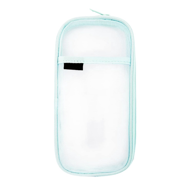 Химикал, QttvbTna, Полиестер, 11 x 23 см, 55 г, Прозрачен/Син