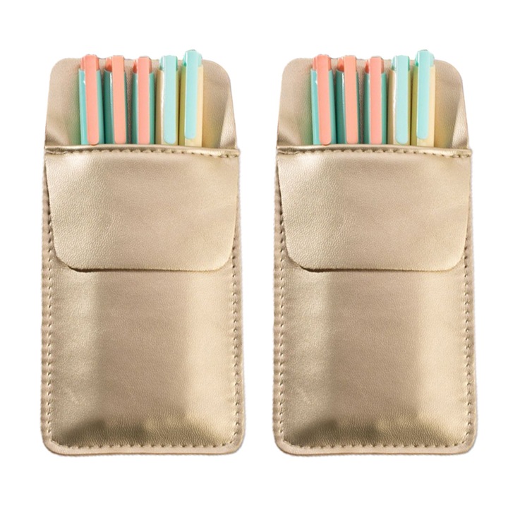 Penar set 2 buc HERUSI piele multicolor 16x8cm