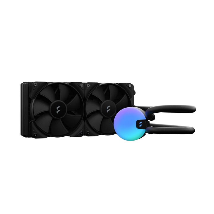 Ventilator PC Fractal Design, Lumen S24 v2, 2x12cm, 2000rpm, RGB, compatibil AM4/LGA1700