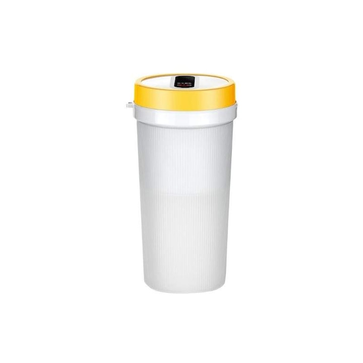 Mini Blender Portabil, Compact SIKS, Electric, Incarcare USB, 4 Lame, Capacitate 300 ml, Verde / Alb