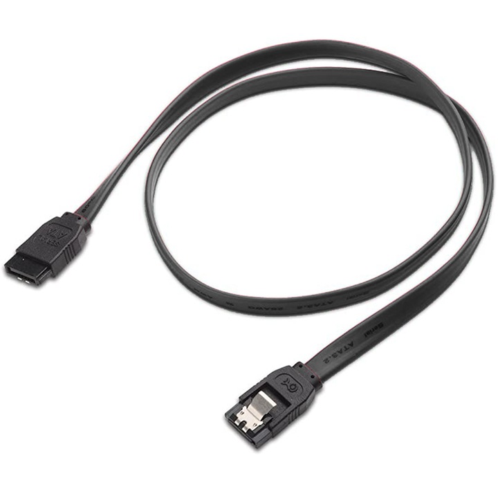 Cablu SATA III, AMRINUGL, 6Gbps, 40cm, Albastru/Negru