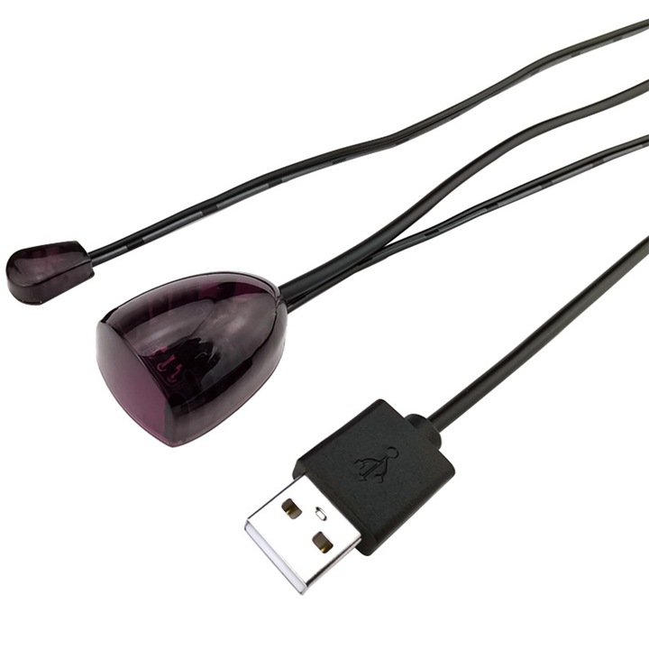 Инфрачервен удължителен кабел за дистанция, USB IR повтарящ кабел, Инфрачервен приемник за дистанционно управление, Удължител за приемник