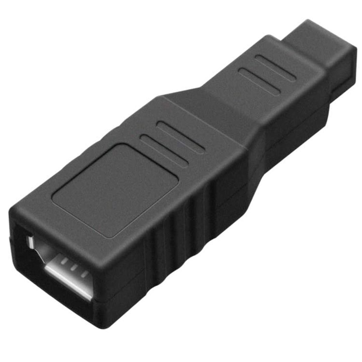 FireWire IEEE 1394 A típusú 400 6 tűs anya - 1394 B típusú 800 9 tűs apa adatátviteli adapter átalakító