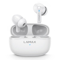 Casti fara fir, LAMAX, Clips1 Play White, Bluetooth 5.3