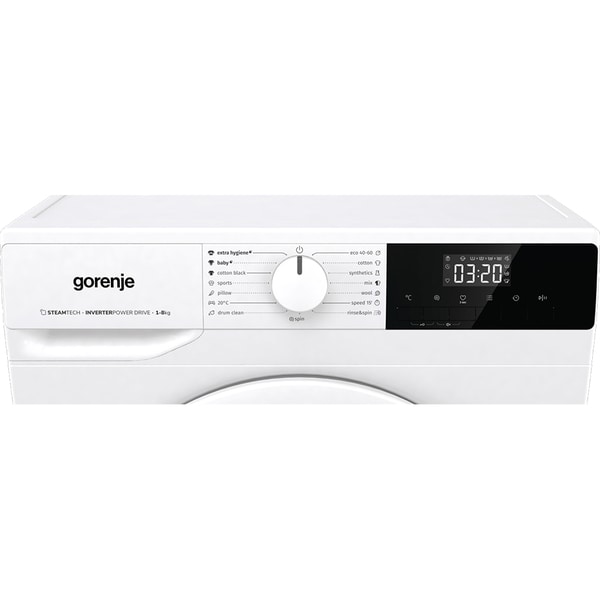 Masina de Spalat Rufe Frontala GORENJE WNHPI84AS, SteamTech, 8 kg, 1400rpm, Clasa A, Alb