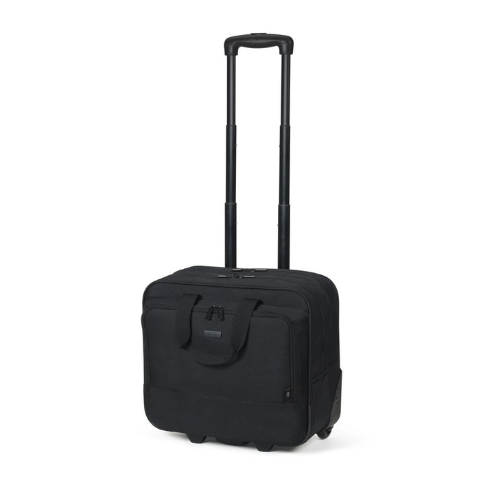 Geanta laptop, Dicota, Roller Eco Top Traveler BASE, 16", Negru