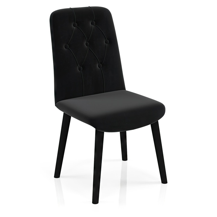 Scaun Babyface Banca Negru (picior negru) HAMAN