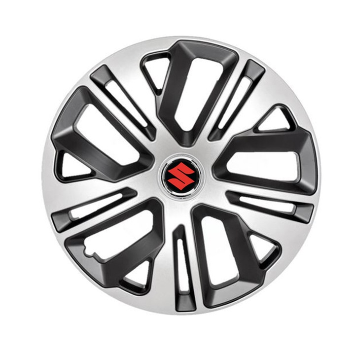 Комплект от 4 таса за джанти AutoSSF® R16, подходящи за 16 инчови джанти, за Suzuki, модел RAVEN II двуцветен