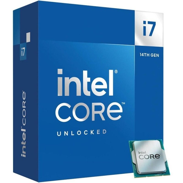 Procesor Intel Core i7-1400KF, socket 1700, 20 C / 28 T, 2.5 GHz - 5.60 GHz, 33 MB cache, 125 W