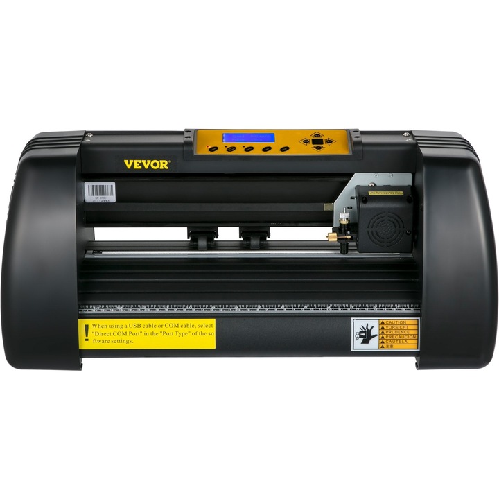 Плотер, Vevor, 35 cm, 220 V, 800 mm/s, алуминиеви сплави, USB, черен