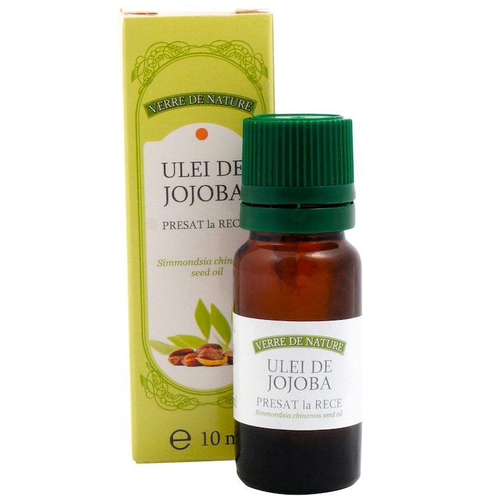 Масло от жожоба (Simmondsia chinensis seed oil) студено пресовано, 100% чисто натурално, без химикали, козметична употреба, 10 ml, Verre de Nature