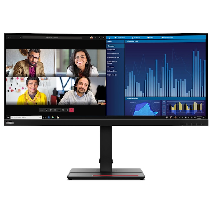 Lenovo 34,1" ThinkVision P34w-20 IPS LED Curved, 186849, Monitor