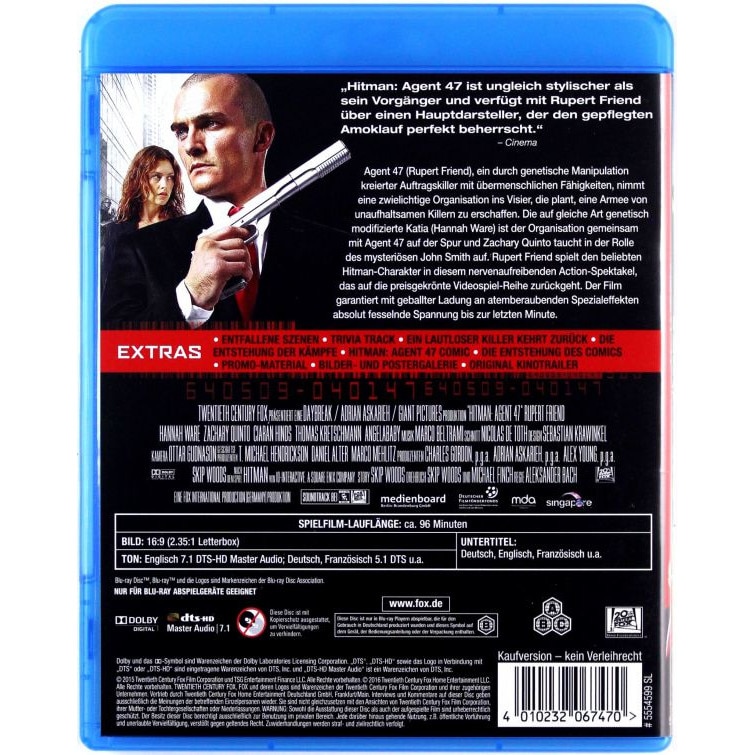 Hitman: Agent 47 [Blu-Ray] - EMAG.hu