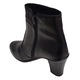 Botine dama cu toc din piele naturala Elle, Negru