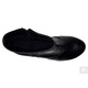 Botine dama cu toc din piele naturala Elle, Negru
