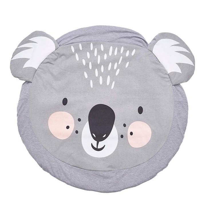 Babatakaró, Yongziming, Koala mintás, Pamut, 90x90 cm, Többszínű