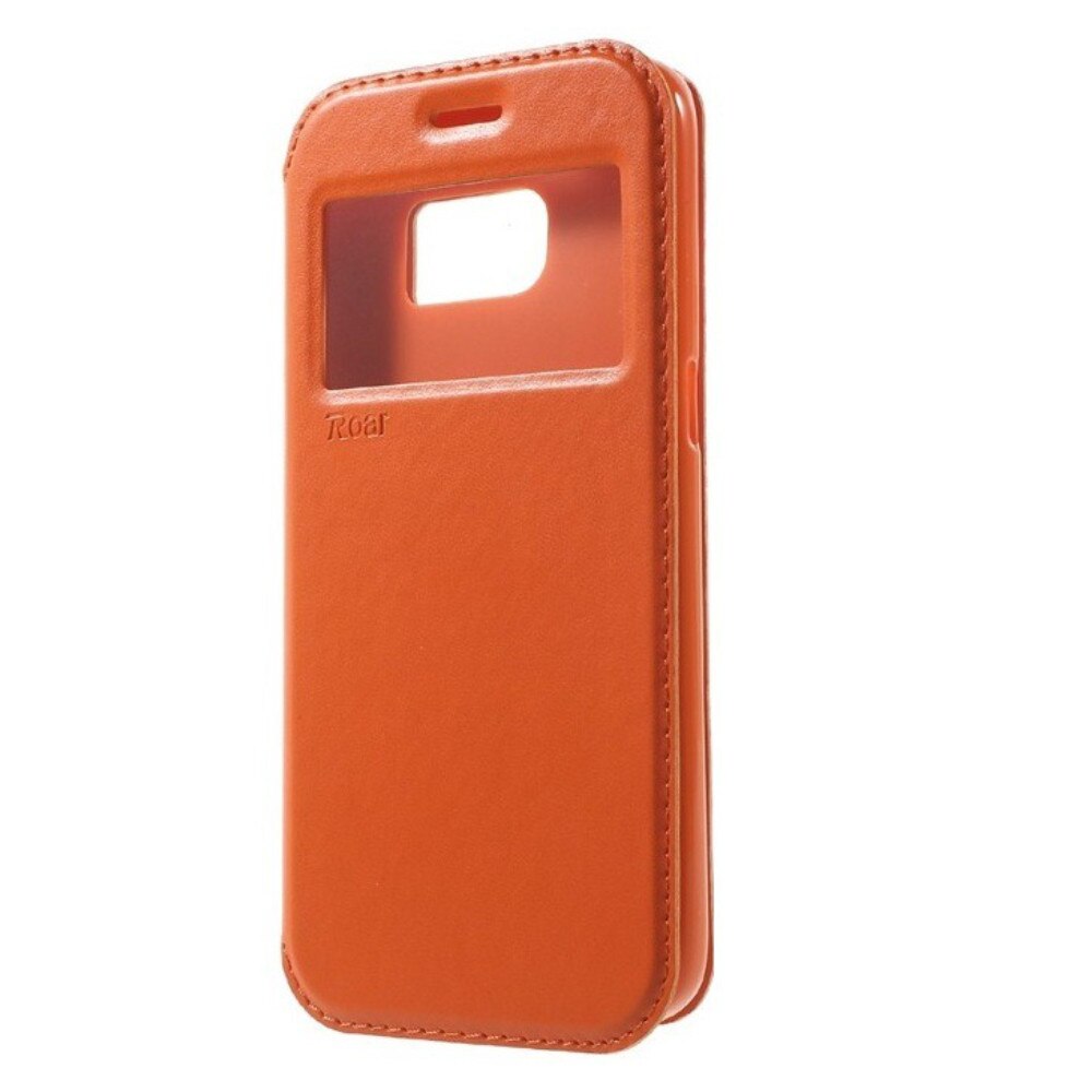 Husa flip wallet Roar Noble pentru Samsung Galaxy S6, portocaliu