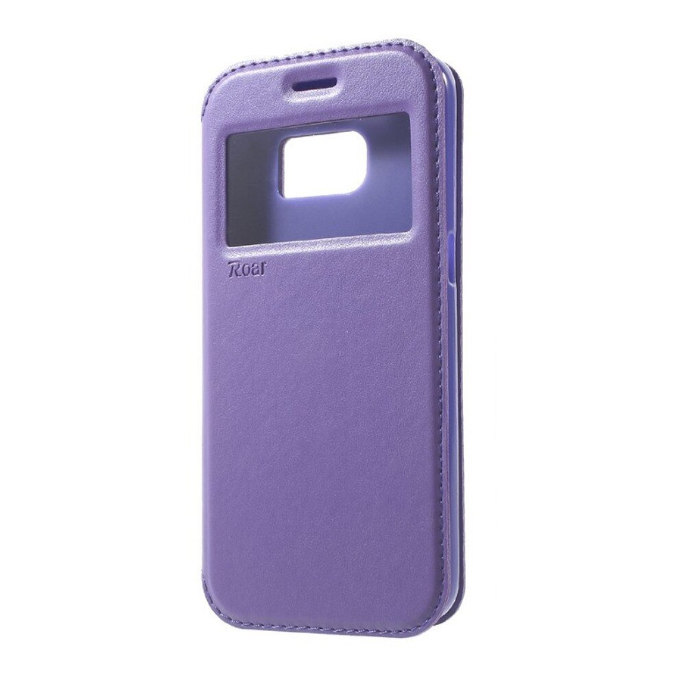 Husa flip wallet Roar Noble pentru Samsung Galaxy S7, mov