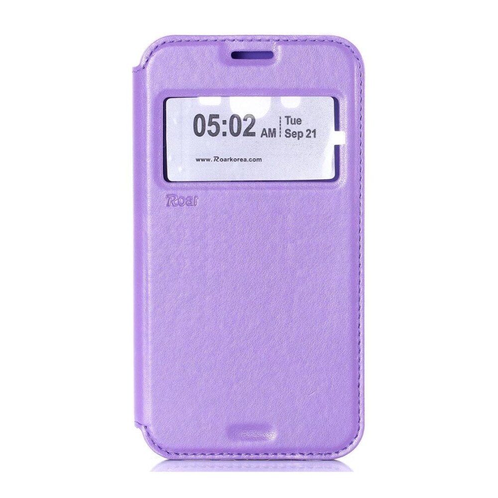 Husa flip wallet Roar Noble pentru Samsung Galaxy J3, mov
