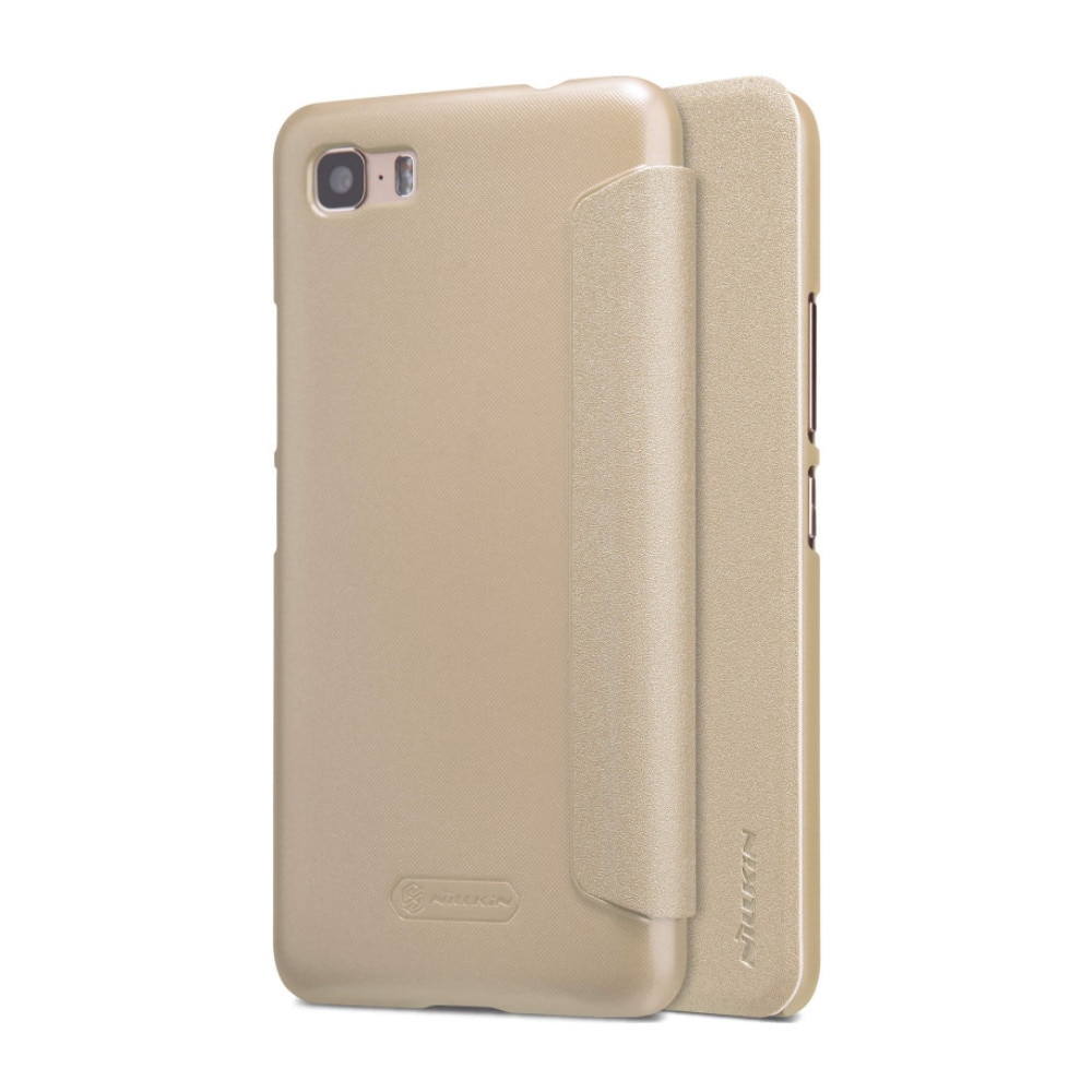 Husa flip Nillkin Sparkle pentru Zenfone 3S max ZC521TL, auriu