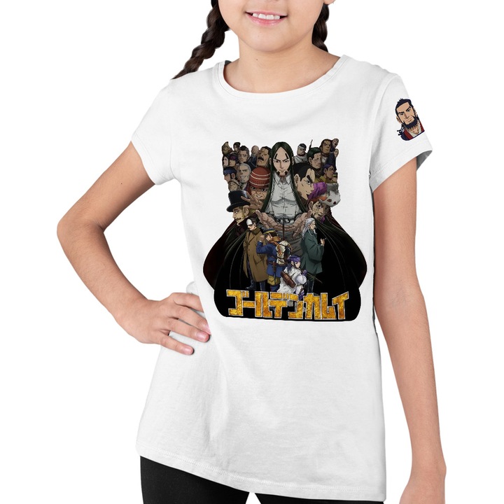 Tricou Copii Fete Golden Kamuy Sugimoto Asirpa Shiraishi Hijikata Fantasy