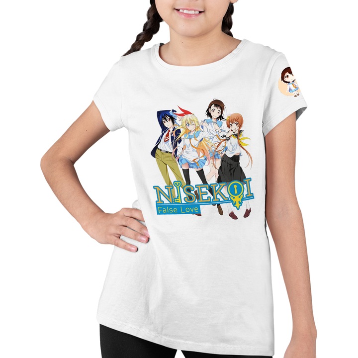 Gyerek Póló Lányok Nisekoi False Love Chitoge Raku Kosaki Marika
