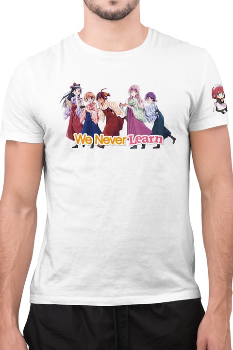 Férfi Póló We Never Learn Asumi Kominami Mafuyu Kirisu Rizu Ogata Fantasy