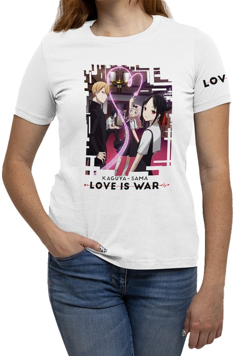 Női Póló Kaguya-Sama Love Is War Shirogane Fujiwara Kashiwagi