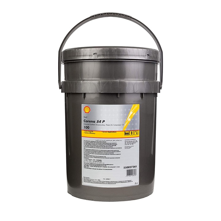 Ulei pentru protectia compresoarelor de aer, Shell, 100, Full-sintetic, 20l