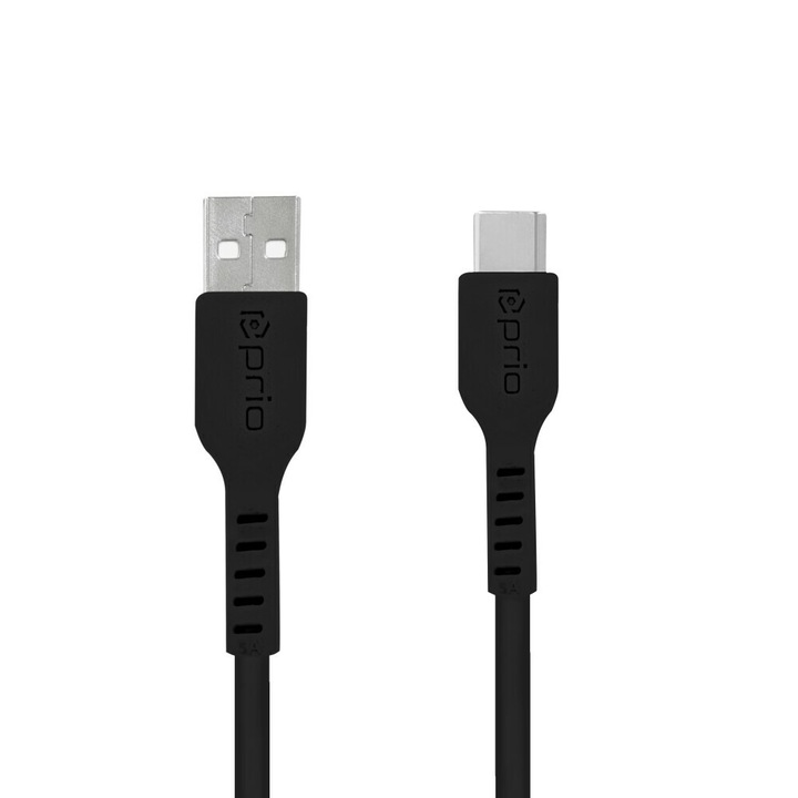 Cablu de incarcare si sincronizare de mare viteza USB C la USB A 3A 1, 2 m L267, Negru