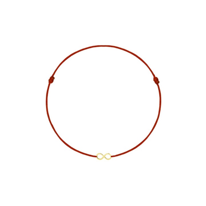 Bratara reglabila cu charm "infinit" din argint