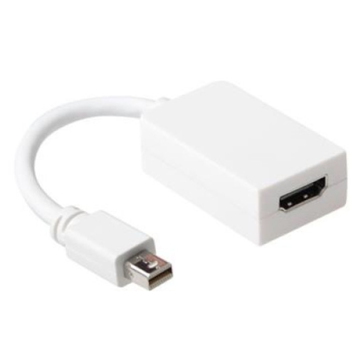 ACT mini DisplayPort - HDMI adatkábel, 0.15m, fmax felbontás @ 60Hz 1080p, fehér