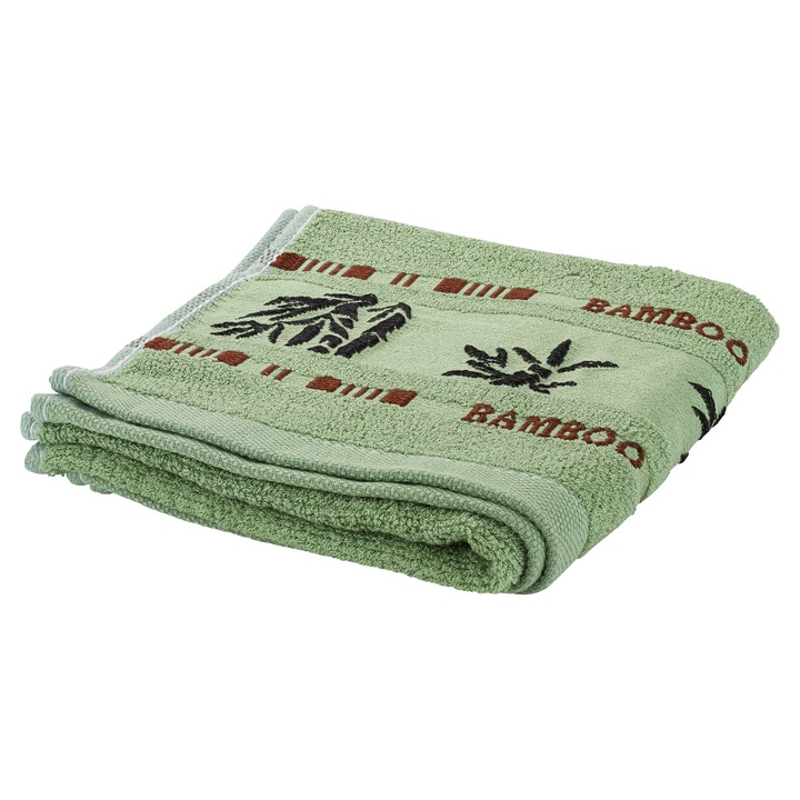 Set 2 prosoape, Grunerle, 100%fibre de bambus, 2x33x74cm, Turcoaz