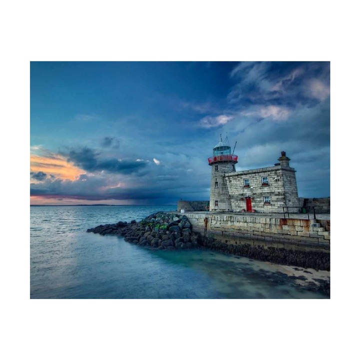 Set de Broderie cu Diamante 5d, GIADELIS, Pictura cu Diamante Rotunde, Model Far DP5021, Bleu, 60x50cm, Ani 10+