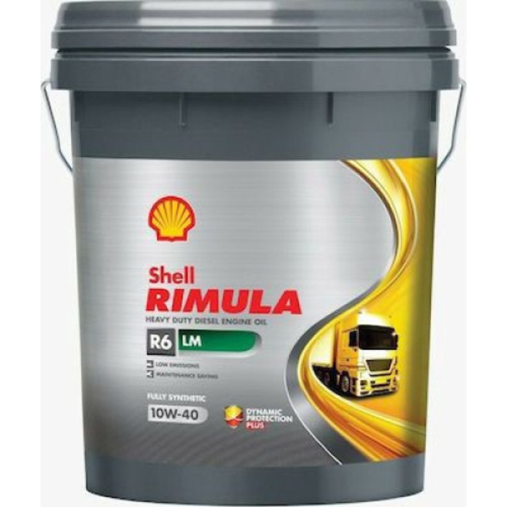 Ulei motor Rimula R6 LM, Shell, 10W-40, 20 l