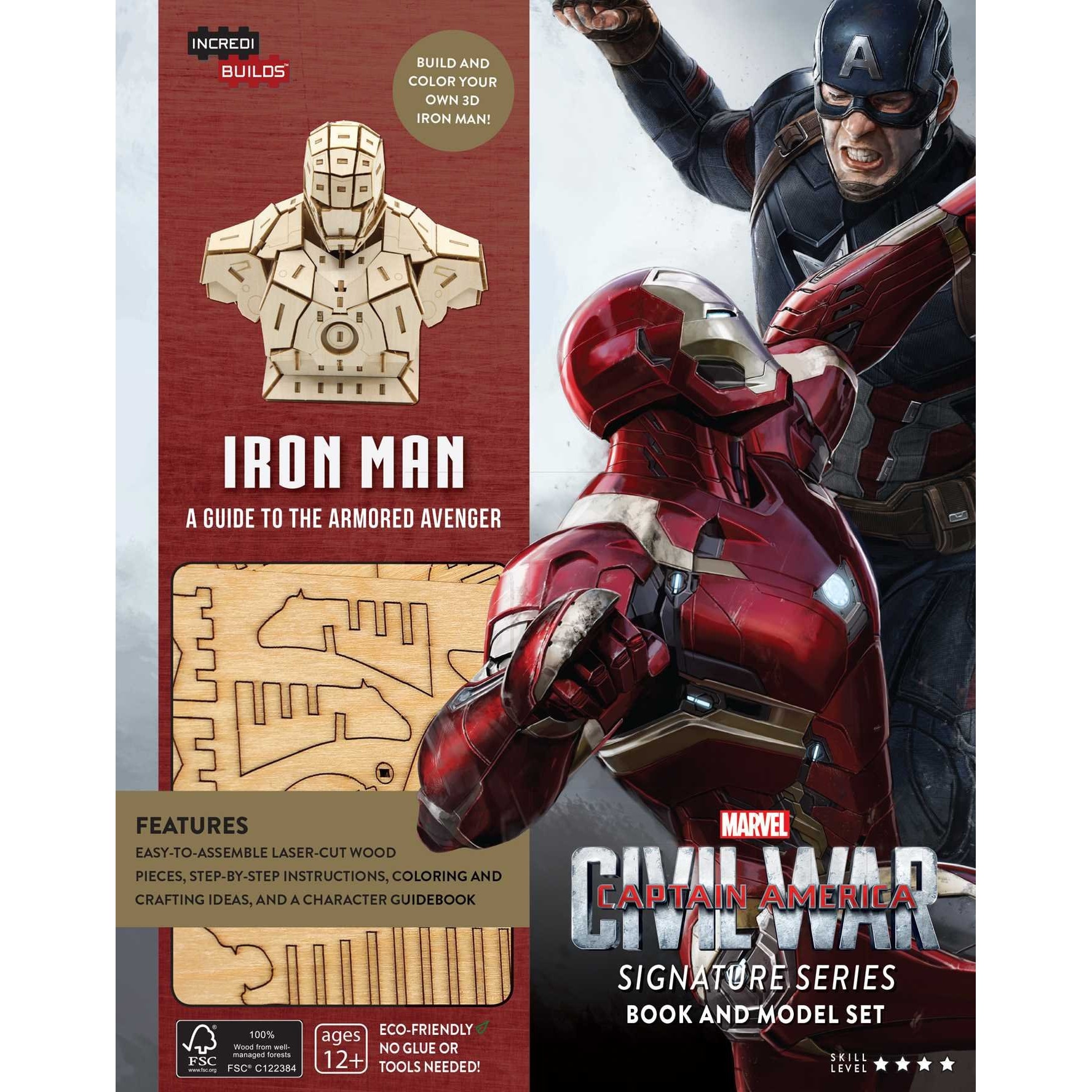 IncrediBuilds - Marvel's Captain America: Civil War: Iron Man Signature Series Book and Model Set - Scott Beatty