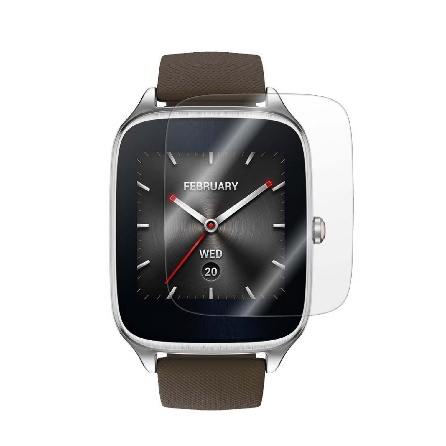 Set 4 Folii Protectie Ecran, Acoperire Totala, Adezive si Foarte Flexibile, Invisible Skinz Ultra-Clear HD pentru Smartwatch Asus Zenwatch 2